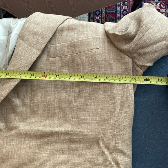 Paul Stuart size 48R linen wool blend light brown/Tan Sports Jacket - Picture 12 of 14